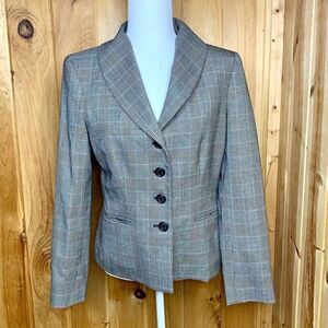 Lauren Ralph Lauren glen plaid wool blazer size 6